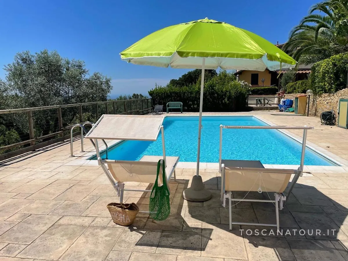 Casa Sophia, Piscina Con Vista Mare - Ingresso, Giardino, Barbecue E Parcheggio Privati By Toscanatour جوارديستالو